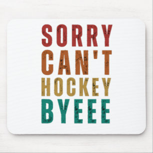 Funny Hockey Mouse Mat