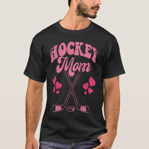 Funny Hockey Mum Frisbee Lover Retro Vintage 70's  T-Shirt