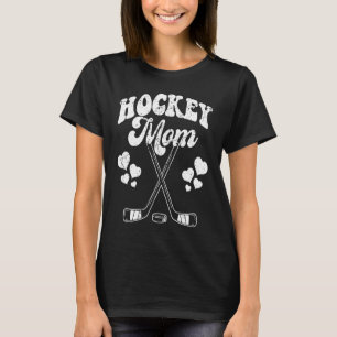 Funny Hockey Mum Frisbee Lover Retro Vintage 70's T-Shirt
