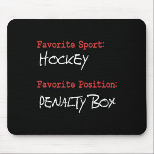 Funny Hockey - Penalty Box - Hockey Player Mouse Mat