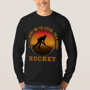 Funny Hockey Saying Vintage Silhouette Player T-Shirt