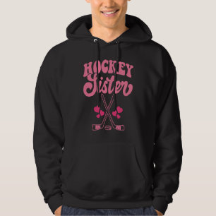 Funny Hockey Sister Frisbee Lover Retro Vintage 70 Hoodie