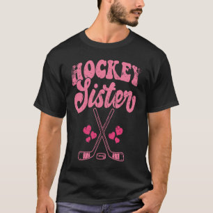 Funny Hockey Sister Frisbee Lover Retro Vintage 70 T-Shirt