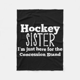 Funny Hockey Sister Girls Sibling Daughter Son Gam Fleece Blanket