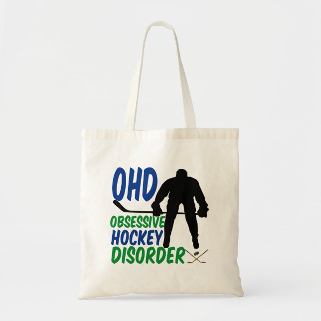 Funny Hockey Tote Bag (Front)
