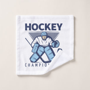 Funny hockey wash cloth
