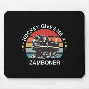 Funny Hockey Zamboner Lover Men Women Mouse Mat