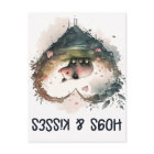 Funny Hogs and Kisses Pig Valentine's Day