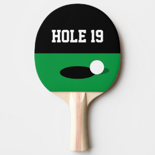 Funny hole 19 golf table tennis ping pong paddle