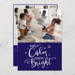 Funny Holiday 5 Photo Rarely Calm Blue Christmas