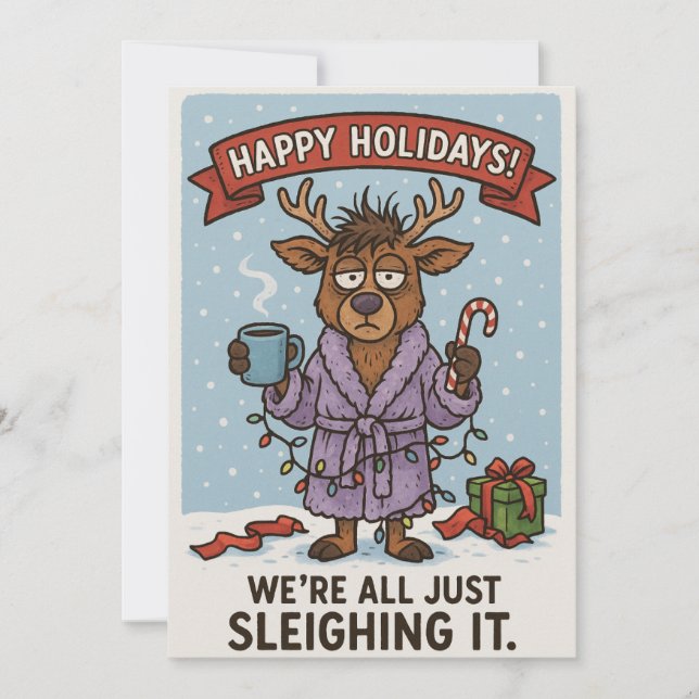 Funny Holiday Card.  Card (Front)