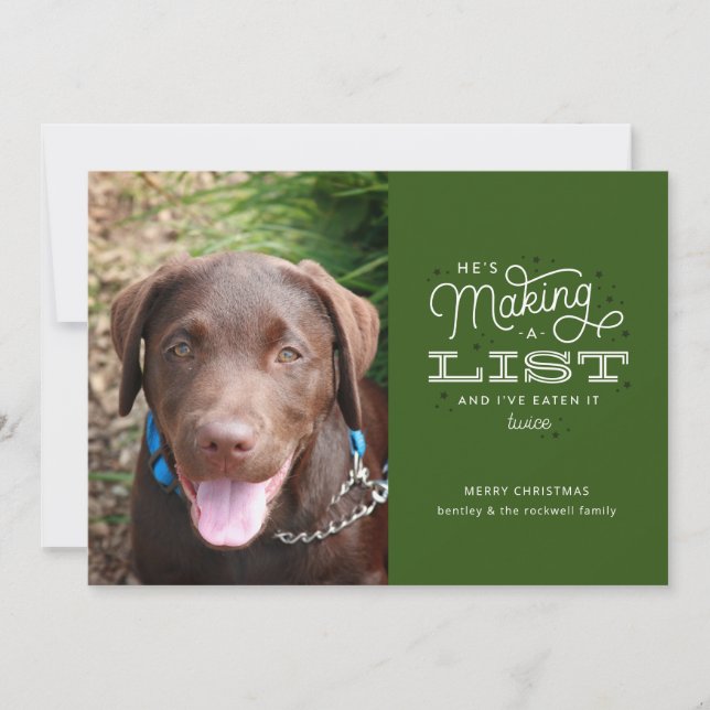 Funny Holiday Cards for Dog Owners (Front)