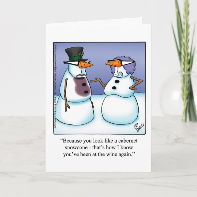 Funny Holiday Cheer Christmas Greeting Card (Front)