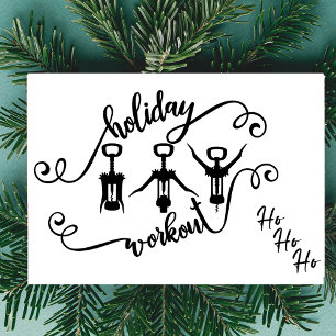 Funny Holiday Christmas Workout Card