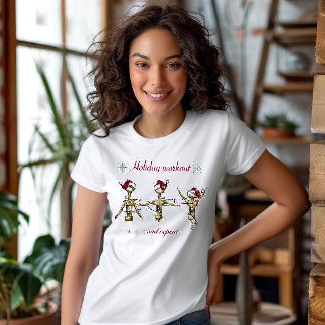 Funny Holiday Christmas Workout T-Shirt (Creator Uploaded)