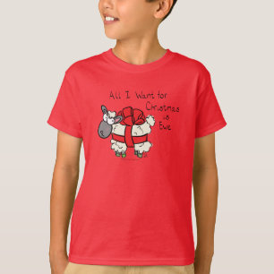 Funny Holiday Cute Sheep Christmas Cartoon T-Shirt