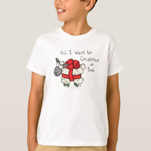 Funny Holiday Cute Sheep Christmas Cartoon T-Shirt
