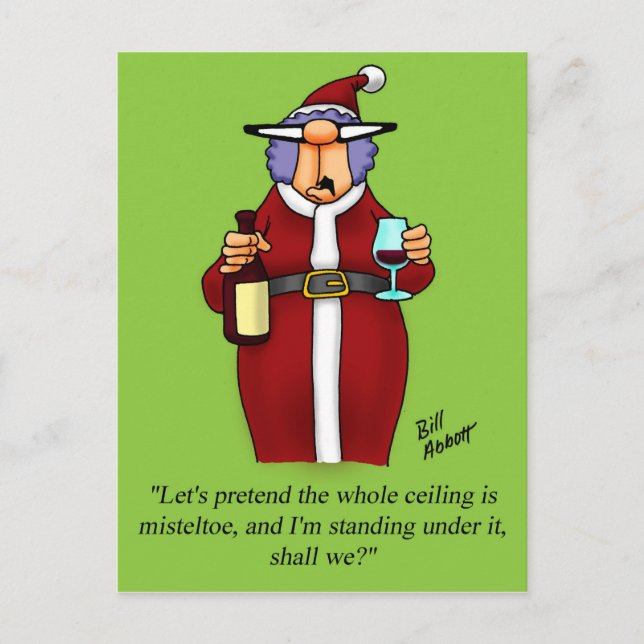 Funny Holiday Humour Postcard (Front)