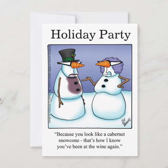 Funny Holiday Party Invitations (Front)