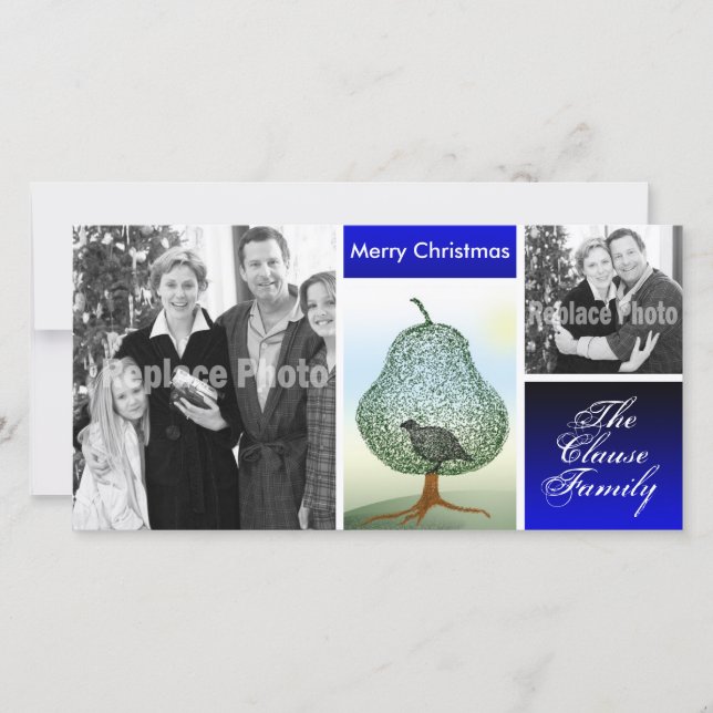 Funny Holiday Photo Template Christmas Humour (Front)