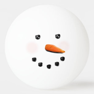 Funny Holiday Snowman Ping Pong Ball