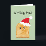 Funny Holiday Toast Christmas<br><div class="desc">This design was created from my one-of-a-kind fluid acrylic painting. It may be personalised by clicking the customise button and changing the name, initials or words. You may also change the text colour and style or delete the text for an image only design. Contact me at colorflowcreations@gmail.com if you with...</div>