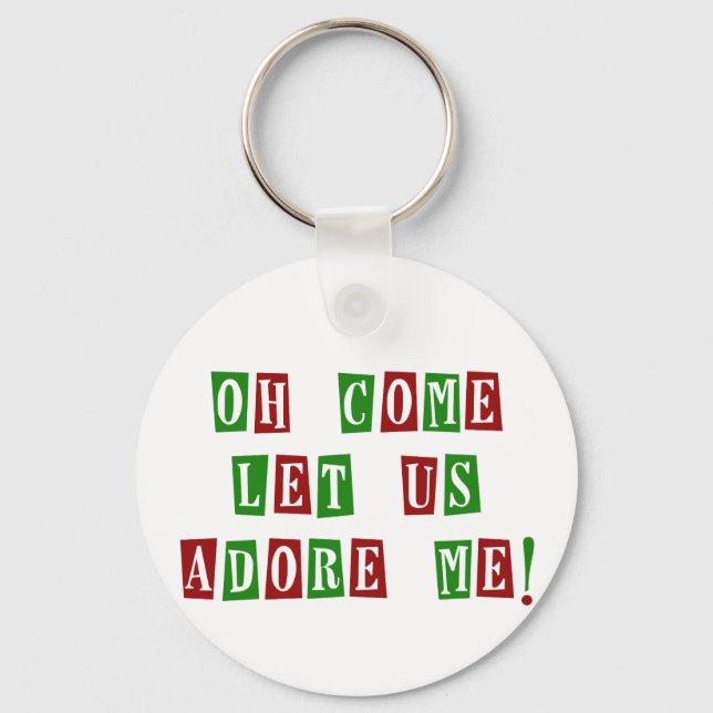 Funny Holiday tshirts and Gifts Key Ring (Front)
