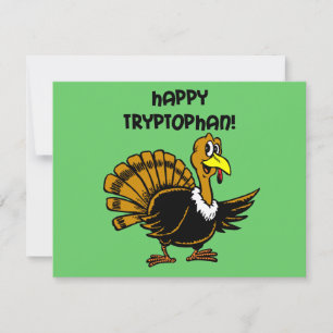 Funny holiday turkey card