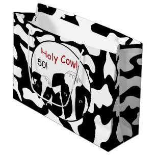 Funny Holy Cow Birthday LGB Large Gift Bag