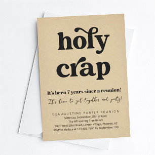 Funny Holy Crap Family Reunion Invitation