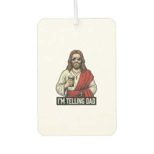 Funny Holy Father Coffee Vintage Engraving Shirt D Car Air Freshener