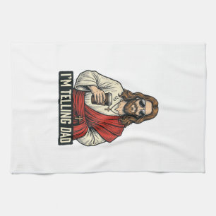 Funny Holy Father Coffee Vintage Engraving Shirt D Tea Towel