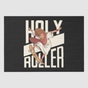 Funny Holy Roller Skateboarding Jesus Tissue Paper