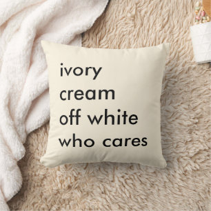 Funny Home Decor Humour Custom Ivory Throw Pillow