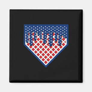 Funny Home Plate Sell Drip Boys Ice Cream American Magnet