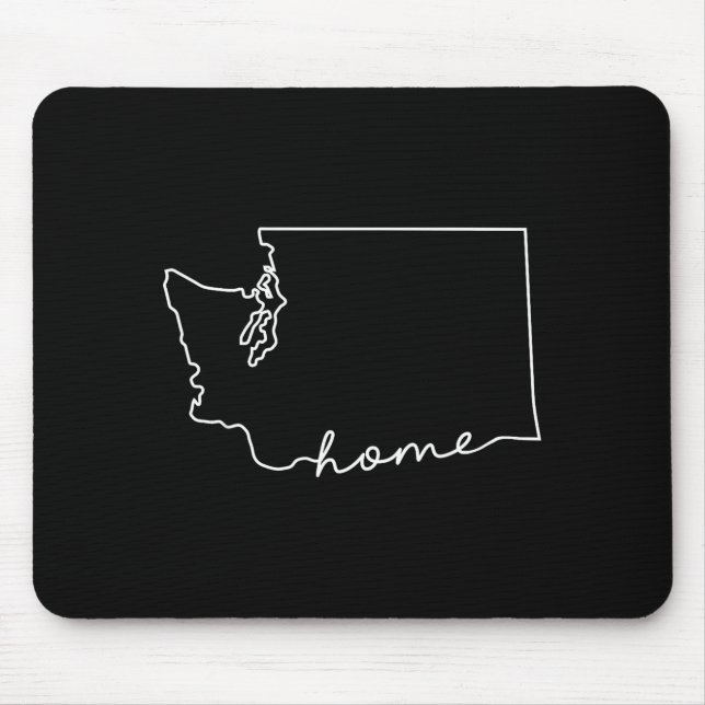 Funny home washington state  mouse mat (Front)