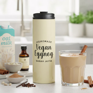 Funny Homemade Vegan Eggnog Personalised Thermal Tumbler