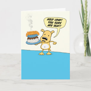 Funny Honest Dog Birthday Card