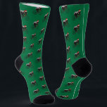 Funny Honey Badger Santa Cyclist Green Christmas Socks<br><div class="desc">Festive Honey Badger Cycling Funny Green Christmas Socks Add some wild holiday humour to your outfit with these festive Honey Badger cycling socks. Featuring a badass honey badger in a Santa hat riding a road bike, this funny Christmas animal design is perfect for cyclists, bike lovers, and anyone who enjoys...</div>