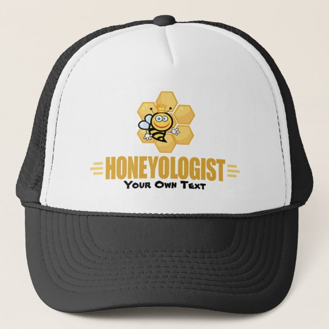 Funny Honey Bee Trucker Hat (Front)