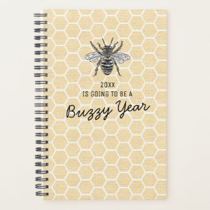 Funny Honeycomb Busy Bee 2026 Planner