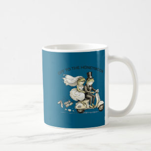 Funny honeymoon bride and groom matching newlywed  coffee mug