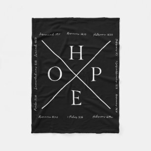 Funny Hope Jesus Christian Religion Bible Verse  Fleece Blanket