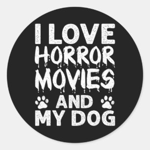 Funny Horror Movie Art For Men Women Film Horror M Classic Round Sticker