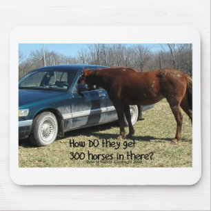 Funny Horse "300 Horse" Mouse Mat