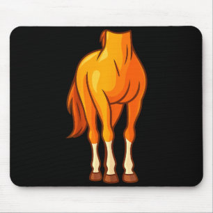 Funny Horse Body Costume Optical Illusion Gift Men Mouse Mat