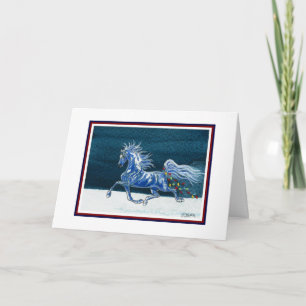 Funny Horse Christmas Card