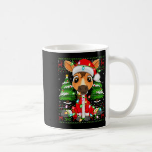 Funny Horse Christmas Lights Santa Costume Ugly Xm Coffee Mug
