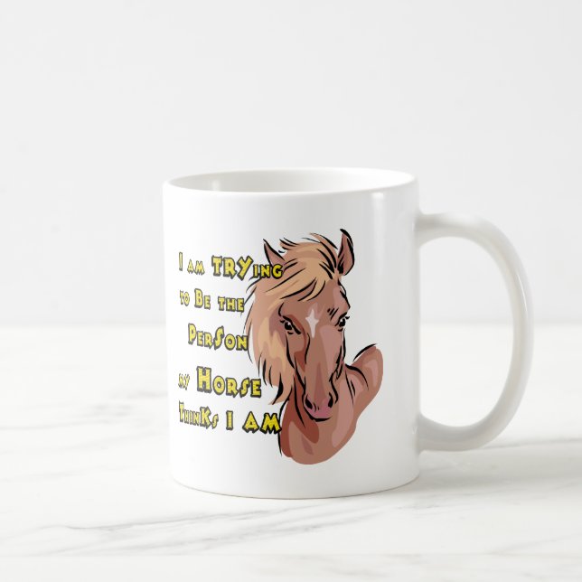 Funny Horse Coffee Mug (Right)