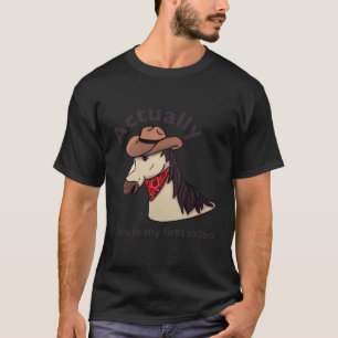 Funny Horse Cowboy This Is My First Rodeo Western T-Shirt